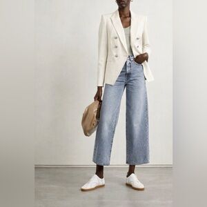 VERONICA BEARD MILLER LINEN DICKEY JACKET BLAZER